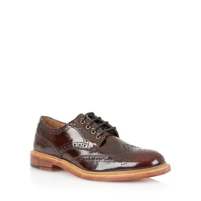 Bordo hi shine leather 'Edward' mens shoes